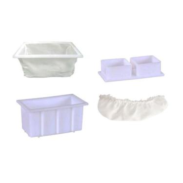 Imagem de Kit Forma + Dessorador Produção Queijo Coalho Caseiro 500g - Injesul