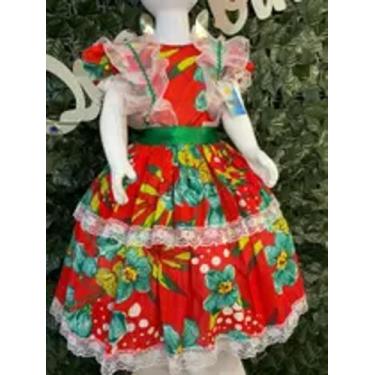 Imagem de Vestido infantil junino maria bonita mb 0079 - QUERUBIM, 08