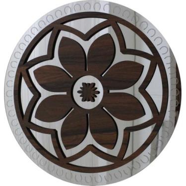 Imagem de Mandala Decorativa Ambiente Sala Quarto 65x65 38110 - CREATUS, marrom