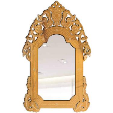 Imagem de Espelho Decorativo Veneziano Dourado 50x82 3885 Dou - CREATUS, prata