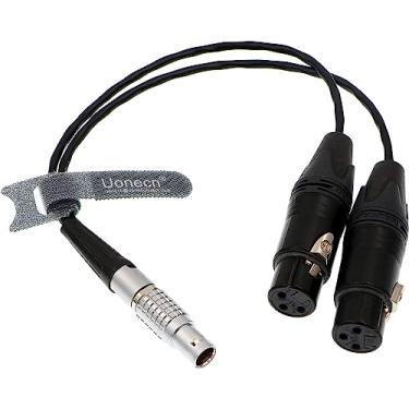Imagem de Uonecn Cabo de breakout de 10 pinos para XLR 3 pinos para Atomos Shogun Monitor gravador de áudio divisor 30 cm, Straight 10 Pin to 2*XLR
