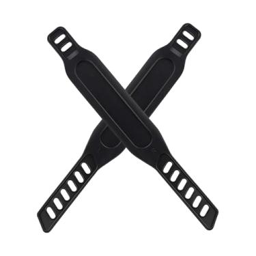 Imagem de Zgwansui 1 par de correias ajustáveis para pedal de bicicleta ergométrica, universal para bicicleta estacionária, giratória ou em casa
