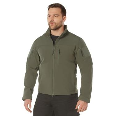 Imagem de Rothco Jaqueta tática Stealth Ops Soft Shell, Verde oliva, Medium