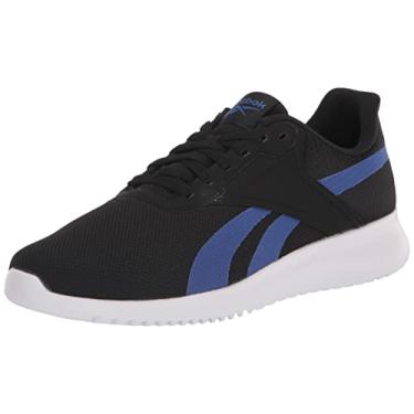 Imagem de Reebok Tênis masculino Fluxlite Cross Trainer, Preto/Azul quadra/Branco, 7