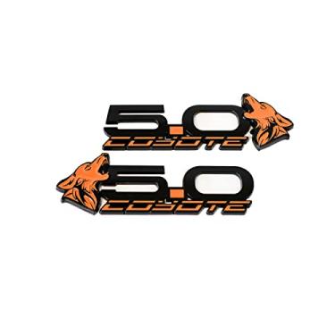 Imagem de MF Auto Designs - Emblemas Para-Lamas V4 Coyote 5.0" (Par) - Laranja