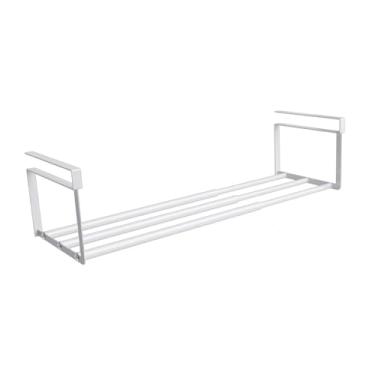 Imagem de Ｂｅｓｇａ Sob a Prateleira Rack de Armazenamento Partição Economia Espaço Doméstico para Armário Pendurado para Guarda-roupa Roupas Sapato Armários Despensa, Branco, Tamanho real