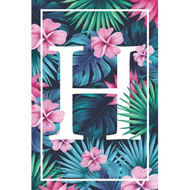 Imagem de H: Letter A Floral Monogram Beautiful Notebook Diary for Writing & Notes for Girls and Women: H monogram Gift Lined Notbook/Journal/Dairy Gift, 110 Blank Pages, 6x9 Inches, Matte Finsh Cover