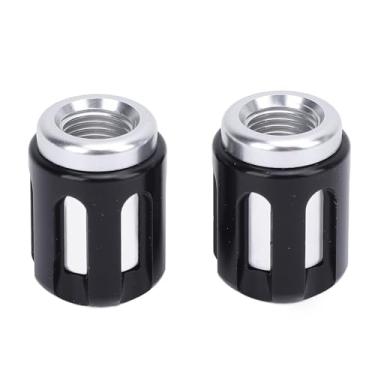 Imagem de Tampa Válvula do Pneu Motocicleta, Tampas de Ar Herméticas do Pneu para Zontes G1-125/X 2021-2022, R310 2018-2022, T2-310 2020-2022, T310 2019-2022 (Preto)