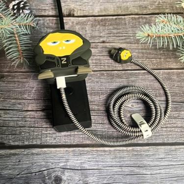 Imagem de ANFTF Capa protetora para Apple 35W adaptador de carregador USB-C duplo, capa protetora de carregador 3D, design exclusivo de desenho animado para iPhone/iPad/MacBook carregador rápido (IPCA-03)