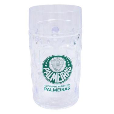 Imagem de Caneca De Plástico Grande Gigante 900ml - Palmeiras - Mileno, Caneca