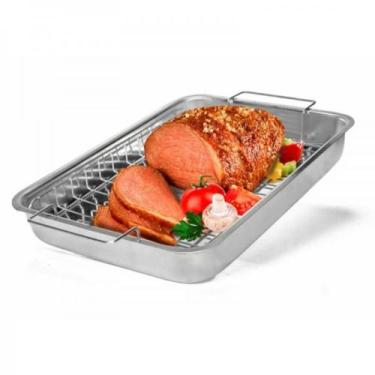 Imagem de Assadeira de alumínio com grelha nº 3 - Marcolar