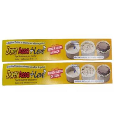 Imagem de Papel Antiaderente Dover Assa+Leve - Para Cozinhar rolo de 30cm x 3m 2