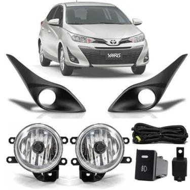 Imagem de Kit Farol de Milha Completo Toyota Yaris Hatch Sedan 2018 19 20 21 22 