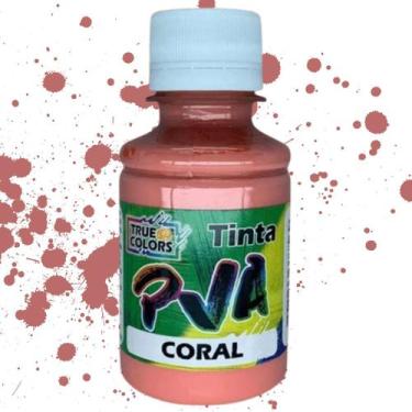 Imagem de Tinta PVA Fosca Cores Quentes True Colors 100 ml, CORAL - 7229