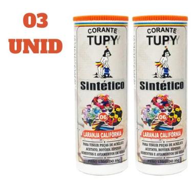 Imagem de Kit 03 Corante Tupy Sintético P/ Tingir Botões , Zípe, Acetato, Acríli