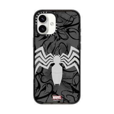 Imagem de CASETiFY Capa Impact para iPhone 16 Plus [Spider-Man Co-Lab / Proteção contra quedas de 2,5 metros/Compatível com Magsafe] - Traje Venom - Preto Transparente