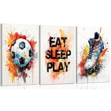 Imagem de arfitest Graffiti futebol arte de parede moda legal pop tênis imagens grafite arte de parede impressões em tela ginásio esportes decoração pôsteres quarto meninos adolescentes sala de jogos decoração