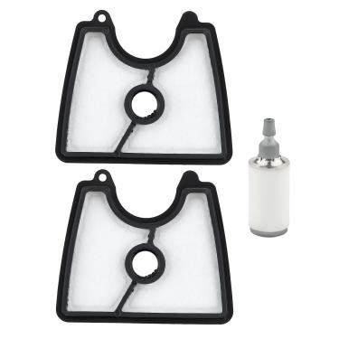 Imagem de Filtro de ar Mckin 545112101 com filtro de combustível para Craftsman Husqvarna 125B 125BX 125BVX 28CC 170 MPH Soprador de folhas (2 unidades)