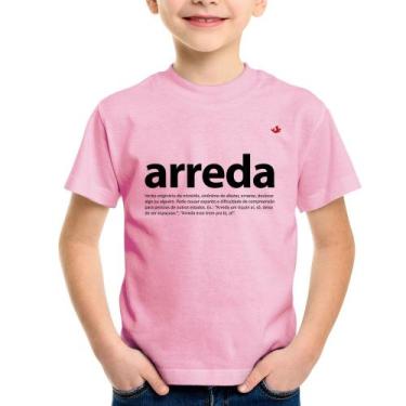 Imagem de Camiseta Infantil arreda - Foca na Moda, Rosa bebê, 2