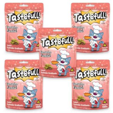Imagem de Hana Tastefull Para Gatos Kit 5 Un Salmão Grelhado 150g