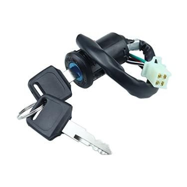 Imagem de Conjunto de chaves de ignição de motocicleta de 4 pinos para quadriciclo chinês 50cc 70cc 90cc 110cc 125cc 150cc 250cc ATV Dirt Bike Quad Coolster Taotao Sunl Apollo
