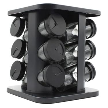 Imagem de Porta Tempero Suporte Giratório com 12 Potes de Vidro para Condimentos Diamond