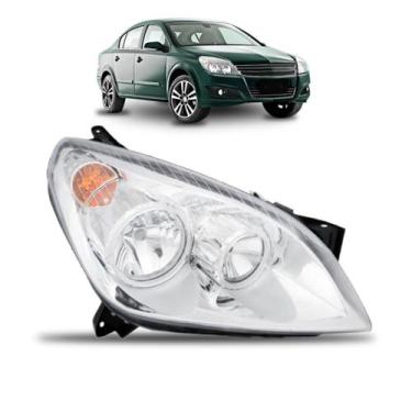 Imagem de Farol Vectra 2009 2010 2011 2012 Manual Cromado Aro Cromado - SP ACESS