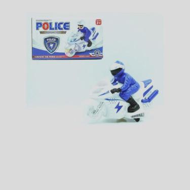 Imagem de Brinquedo Moto Policial com Luz e Som Bate e Volta.