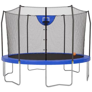 Imagem de Cama Elastica para até 90 kg com Cesta de Basquete, Skywalker Trampolines, Azul