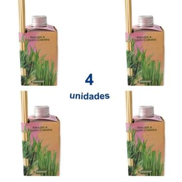 Imagem de Kit 4 Aromatizador de Ambiente 280ml Luz Aromas Difusor de Varetas - E