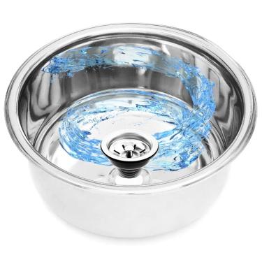 Imagem de Antiferrugem! Cuba Redonda Aço Inox 304 30x15cm Premium