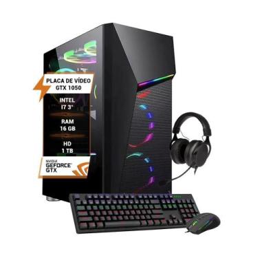 Imagem de Pc Gamer Intel Core I7 3 Gtx 1050 Memória 16Gb Hd 1Tb Ssd - Wjinfo