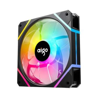 Imagem de RGB 120mm Aigo AM12 Case Fan Kit 6Pin Water Cooler CPU Ventiladores De