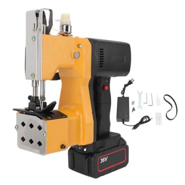 Imagem de Máquina de Costura Sem Fio, Bolsa Portátil de Alta Velocidade Mais Próxima, Máquina de Fechamento de Bateria para Serviço Pesado, Costureiro de Bolsa Automática para Saco de