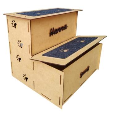 Imagem de Escada Pet Baú Para Cachorro E Gato Escadinha Cães