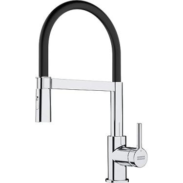 Imagem de MISTURADOR MONOCOMANDO LINA DUAL JET ALTO BRILHO/PRETO