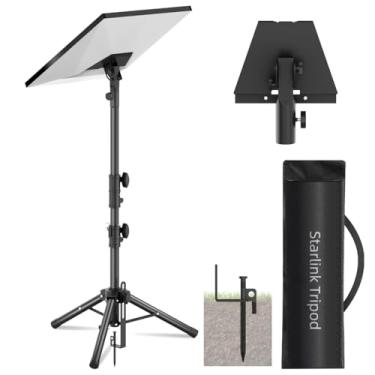 Imagem de futrue-wolker Suporte De Tripé Starlink Gen 3 Com Adaptador Montagem, Metal Altura Ajustável Compatível Antena Padrão 3/V4, Tubo Ajuste Ângulo