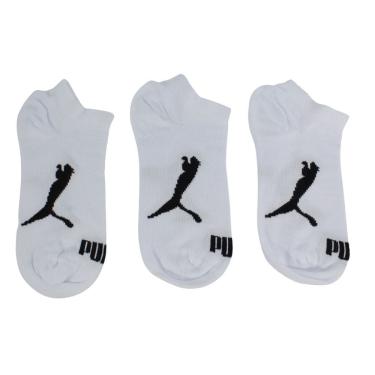Imagem de Kit Meia Esporte Cano Médio Puma 4515.001.6.999 Três Meias Brancas