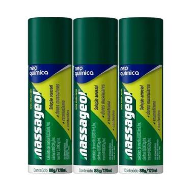 Imagem de Kit 3 Und Massageol Aero 120ml