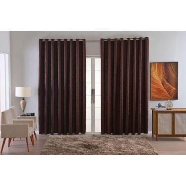 Imagem de Cortina Jacquard Luxo Em Tecido Semi Blackout Sala 6,00X2,80 - B.F Con