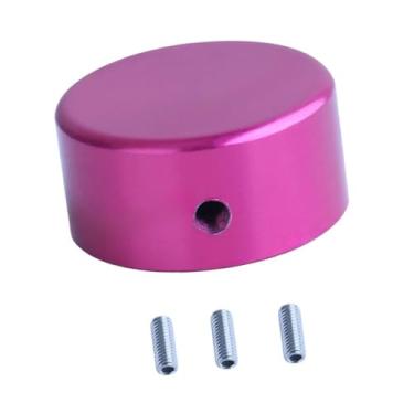 Imagem de menolana Tampa do pé do pé do pedal de guitarra de guitarra com parafusos com parafusos e chaves de chave não deslizam o botão Stomp para pedais de efeito, Roxo