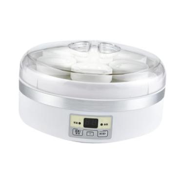 Imagem de Bothyi Fabricante de iogurte, máquina elétrica de iogurte com 7 xícaras de vidro, panela interna de aço inoxidável portátil para a sala de jantar da cozinha