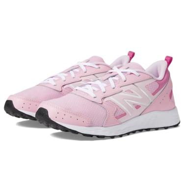 Imagem de New Balance Tênis de corrida infantil Fresh Foam 650 V1 com cadarço, Framboesa clara/açúcar rosa, 4 Big Kid