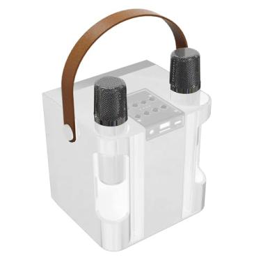 Imagem de Caixa de som Bluetooth com tela LED e removedor de vocais - Bateria de 2000 mAh, configurações de eco/reverberação, armazenamento expansível, perfeita para prática de canto/oração em público