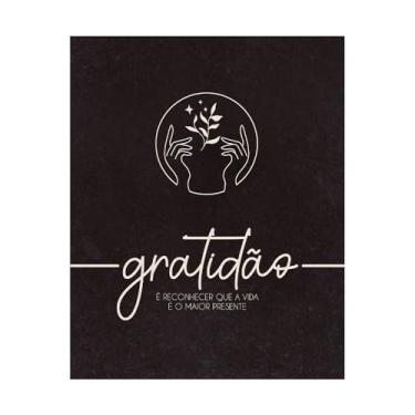 Imagem de Placa Decorativa Decoração Frase Gratidão 20x25