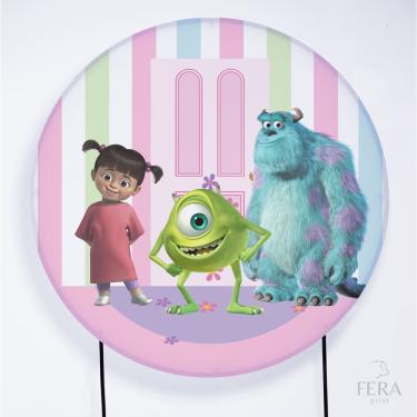 Imagem de Painel Decorativo para Festa 1,30x1,30 metros Vesti Fácil com Elástico Monstros S.A - Fera Print