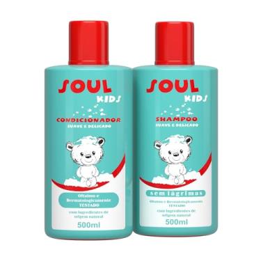 Imagem de Kit Shampoo e Condicionador Infantil Soul Care Kids – Cuidados Delicados com Fórmula Segura e Sem Lágrimas (500ml)