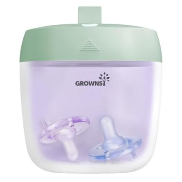 Imagem de Desinfetante de chupeta portátil com luz UV | Mini esterilizador para bebês em movimento | Recarregável por USB 99,99% esterilizado em 59 segundos, cor verde