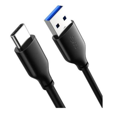 Imagem de Cabo usb 3.1 tipo c macho x cabo usb 3.0 a macho 1m pr - TEBERA