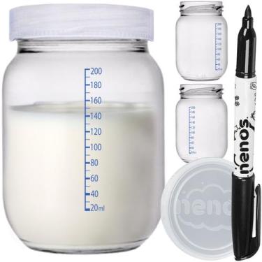 Imagem de 5 Potes Vidro Armazenar Leite Materno, Papinha (267.GRADUADO) - NENOS